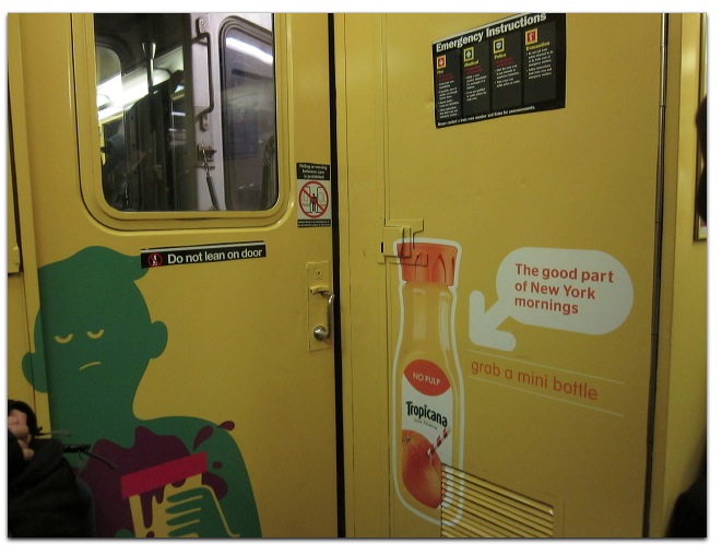 Subway car interior